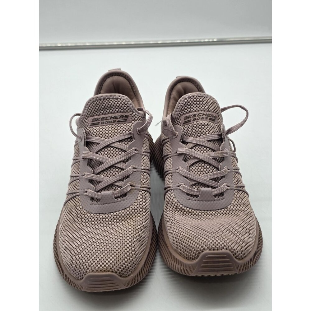 Skechers BOBS Shoes Womens 7 Pink sport geo Mesh Walking Sneakers SN 117417TX - Picture 4 of 11